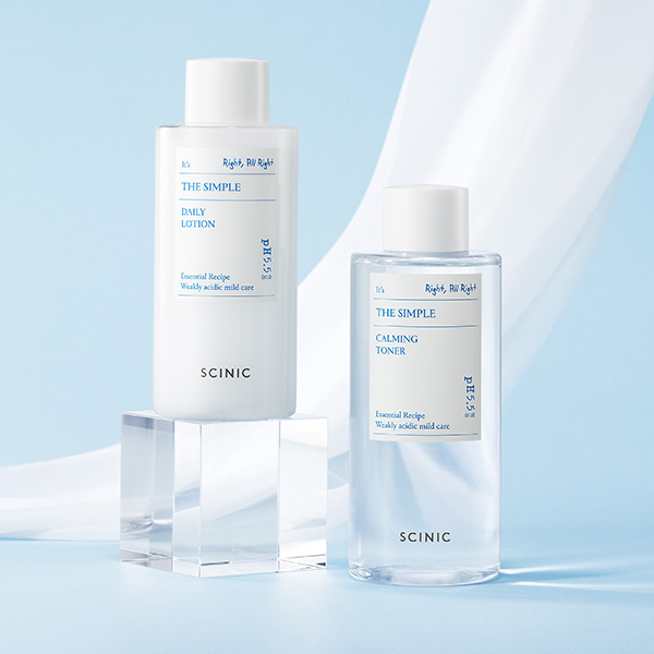 [네이버단독/용량UP] 싸이닉 더 심플 비건 토너 300ml + 로션 대용량 300ml 2종 - 상품 이미지
