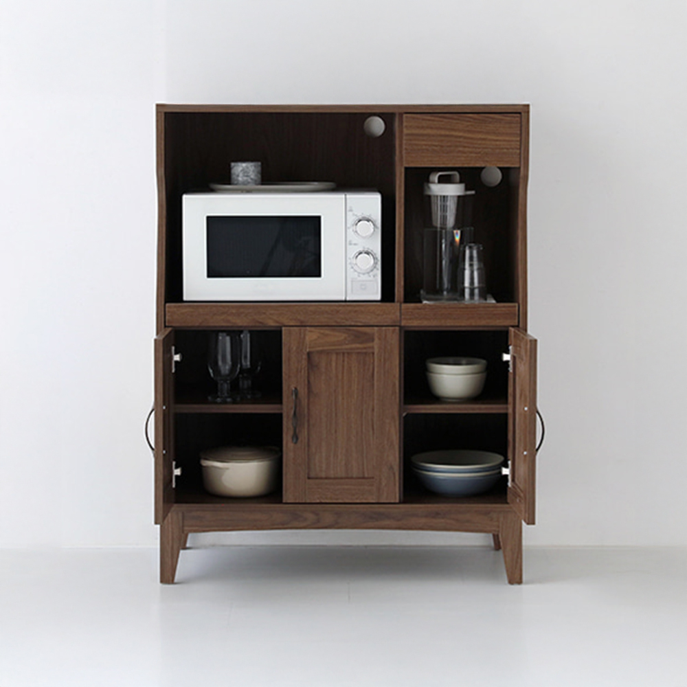 펨바 렌지대 수납장 6058H 840mmx390mmx1090mm, 2단, 브라운 9639.7764 - 상세 이미지 3