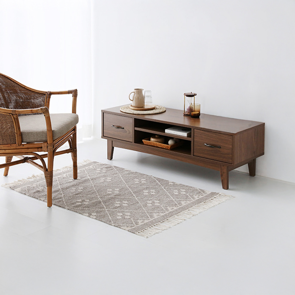 펨바 TV스탠드 6042H 1180mmx390mmx400mm, 브라운 7222.2314