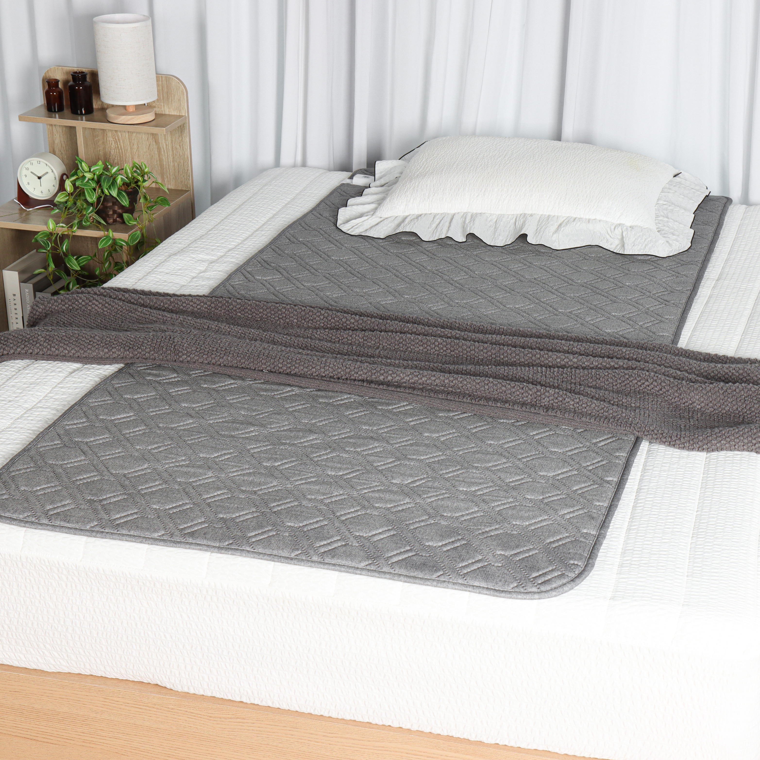 한일온열기 전기방석 쇼파 전기 매트 탄소 카본 온열매트 그래핀 소파 장판 4인용, 55x190cm, 딥멜란지