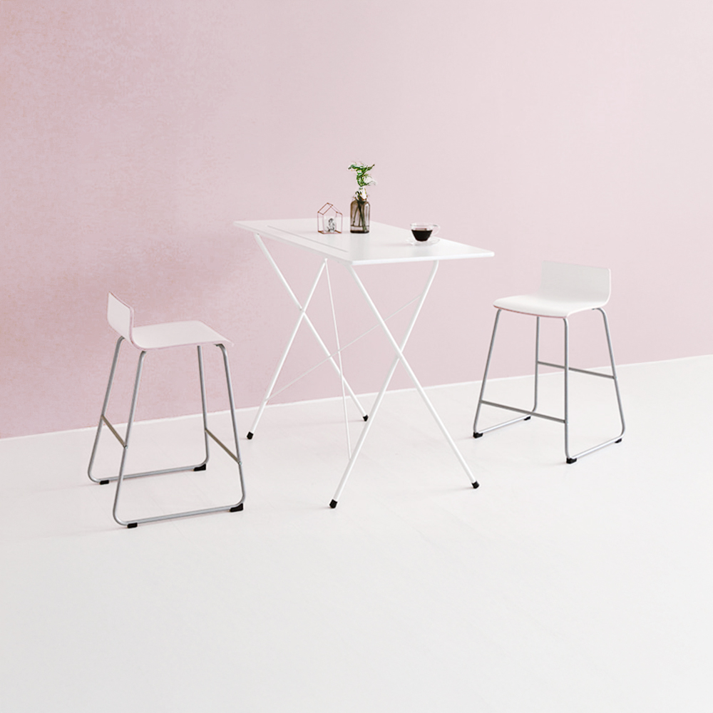 GOSI 스탠딩 접이식테이블 120 SM-2200B 빈티지화이트 9614.3394