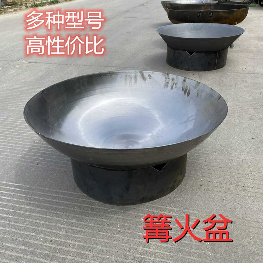 캠프파이어 불멍 화로대 초대형 파이어피트 무쇠 그릴 얕은 원형 60cm - 상세 이미지 5