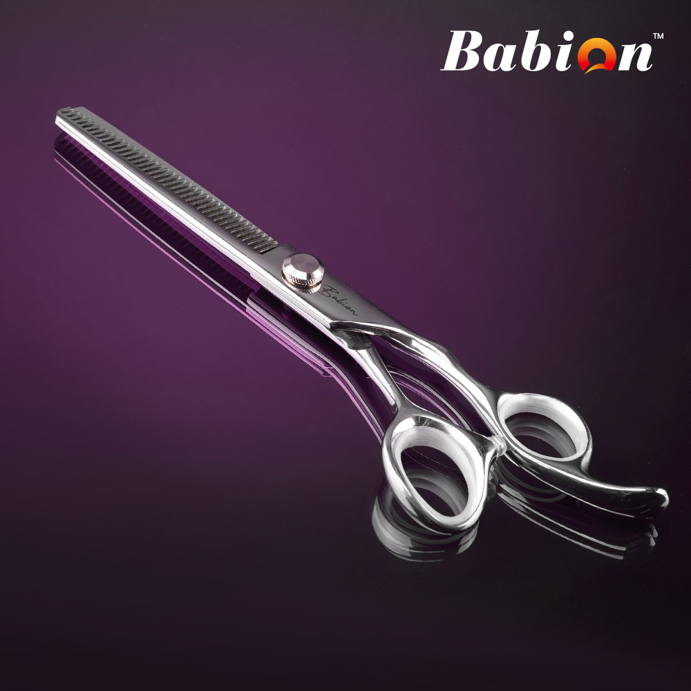 바비온 EL 강아지 애견 커브 가위 미용가위 E2-701C 17.5cm(7인치)