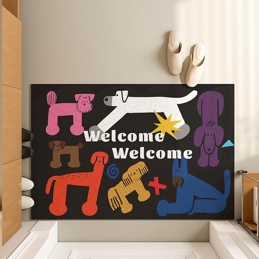 웰컴 현관 코일 매트 발판 베란다 카페트 40x60cm - 상세 이미지 4