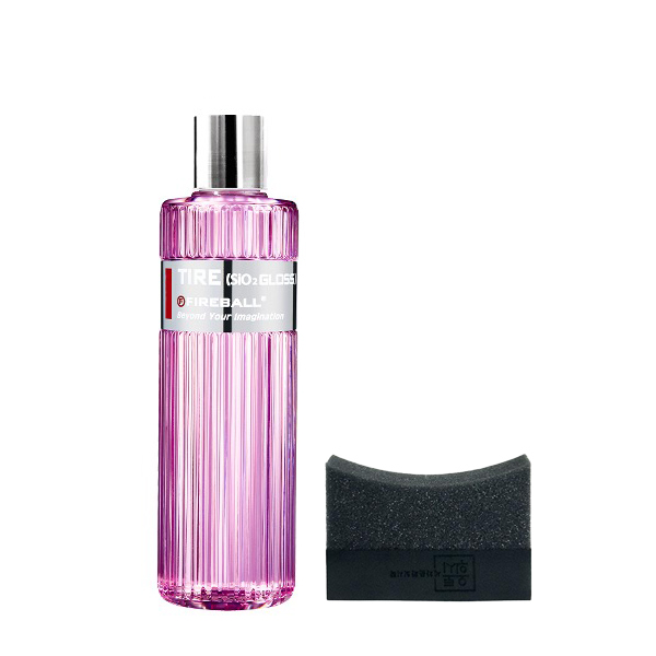 파이어볼 타이어 광택제 SiO2 글로스 500ml+ 오토워시 타이어 어플리케이터