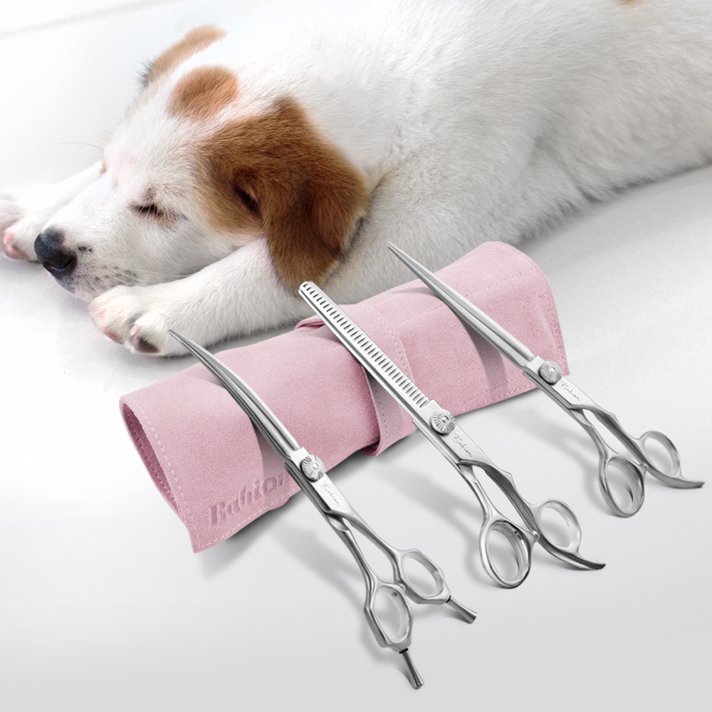 바비온 M4 중급자용 강아지 애견 미용가위 4종 세트