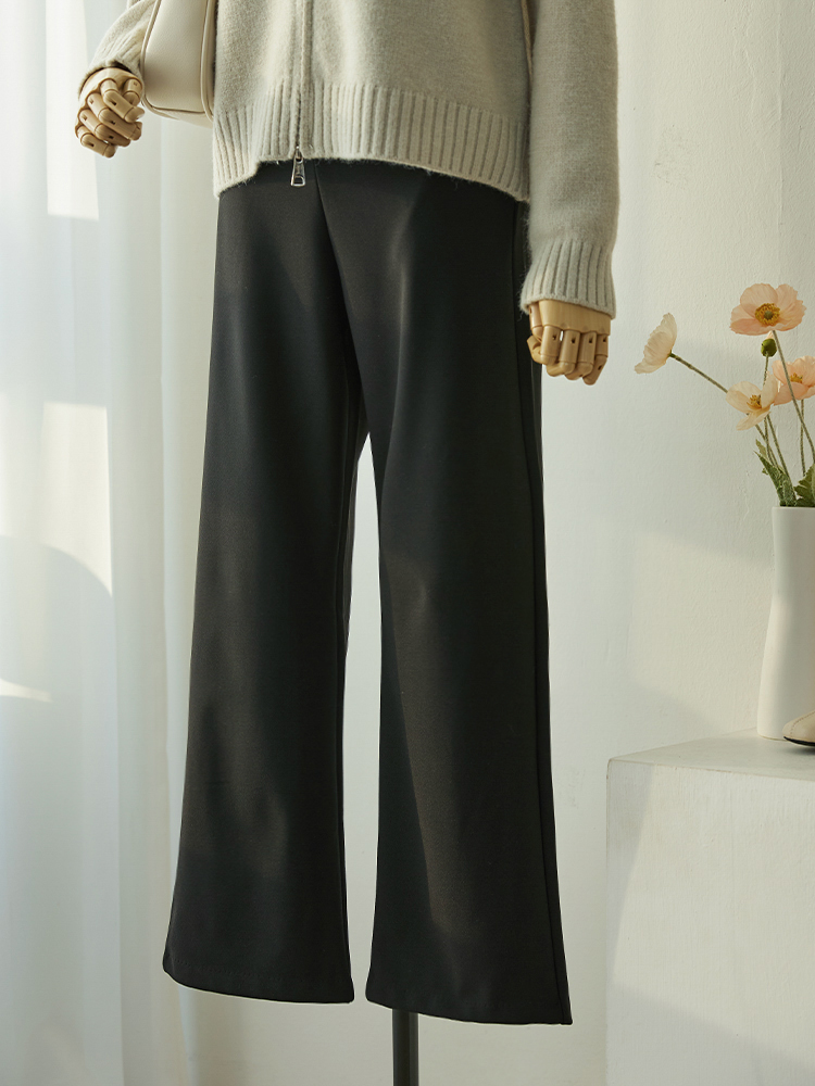 굿스판 탄탄 일자 와이드 밴딩 팬츠 슬랙스 - 상세 이미지 4