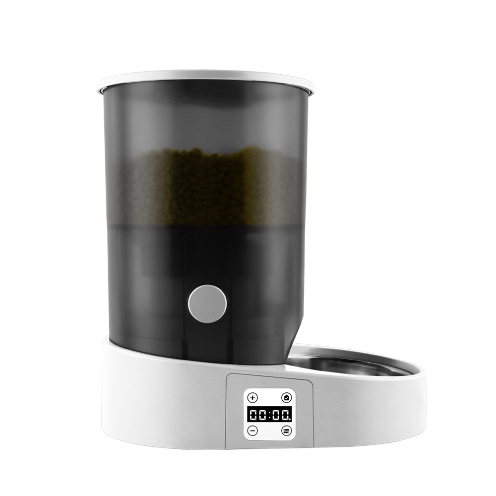 바비온 강아지 고양이 스마트 자동급식기 버튼터치형