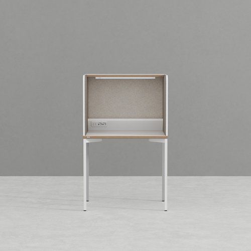 데스커 800x600 독서실 책상(조명,펠트형) DSDAB0806EG - 상세 이미지 3