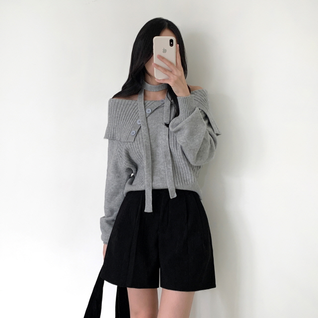 💖50%할인💖[2단기장/기모안감🔥] 제이드 겨울 기모 코듀로이 반바지 도톰 골덴 하이웨스트 숏 팬츠 상세 이미지 44
