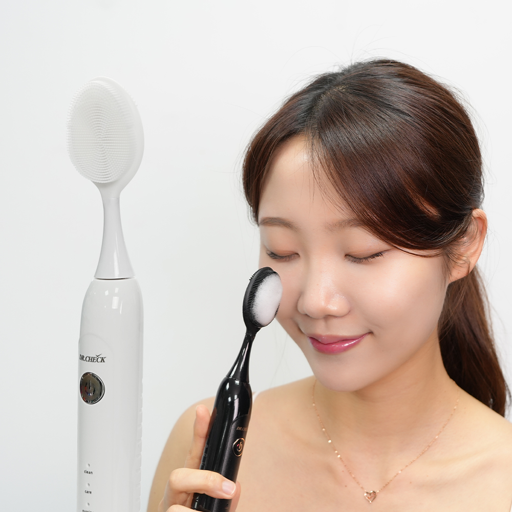 닥터체크 2in1 저자극 멀티클린 음파 전동칫솔 진동칫솔 자동 진동클렌저 잇몸케어 - 상세 이미지 5