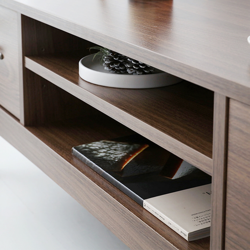 펨바 TV스탠드 6042H 1180mmx390mmx400mm, 브라운 7222.2314