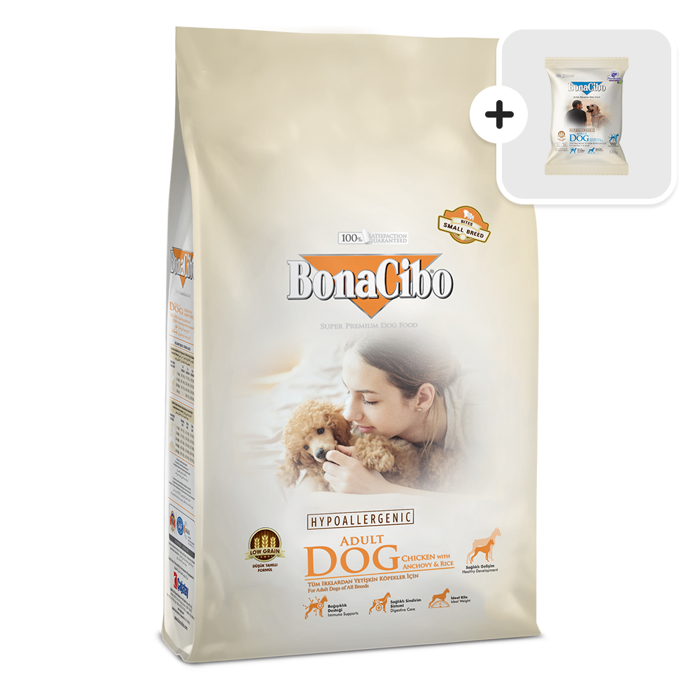 보나시보 스몰바이트 어덜트 독 1.5kg 강아지사료+샘플사료 100g 이미지 2