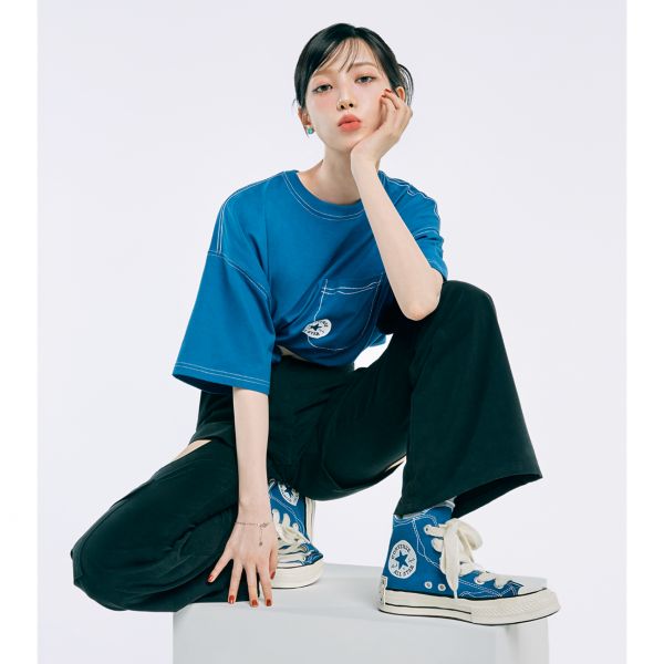 컨버스 신발 스니커즈 운동화 슬립온 플랫화 런닝화 척 70 스케치 블루 A08523C 1562903 : 스타일메이커.