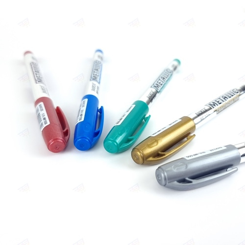 메탈릭 마커펜 반짝이 네임펜 프라모델 건담 유리 금속 마킹 이미지 6