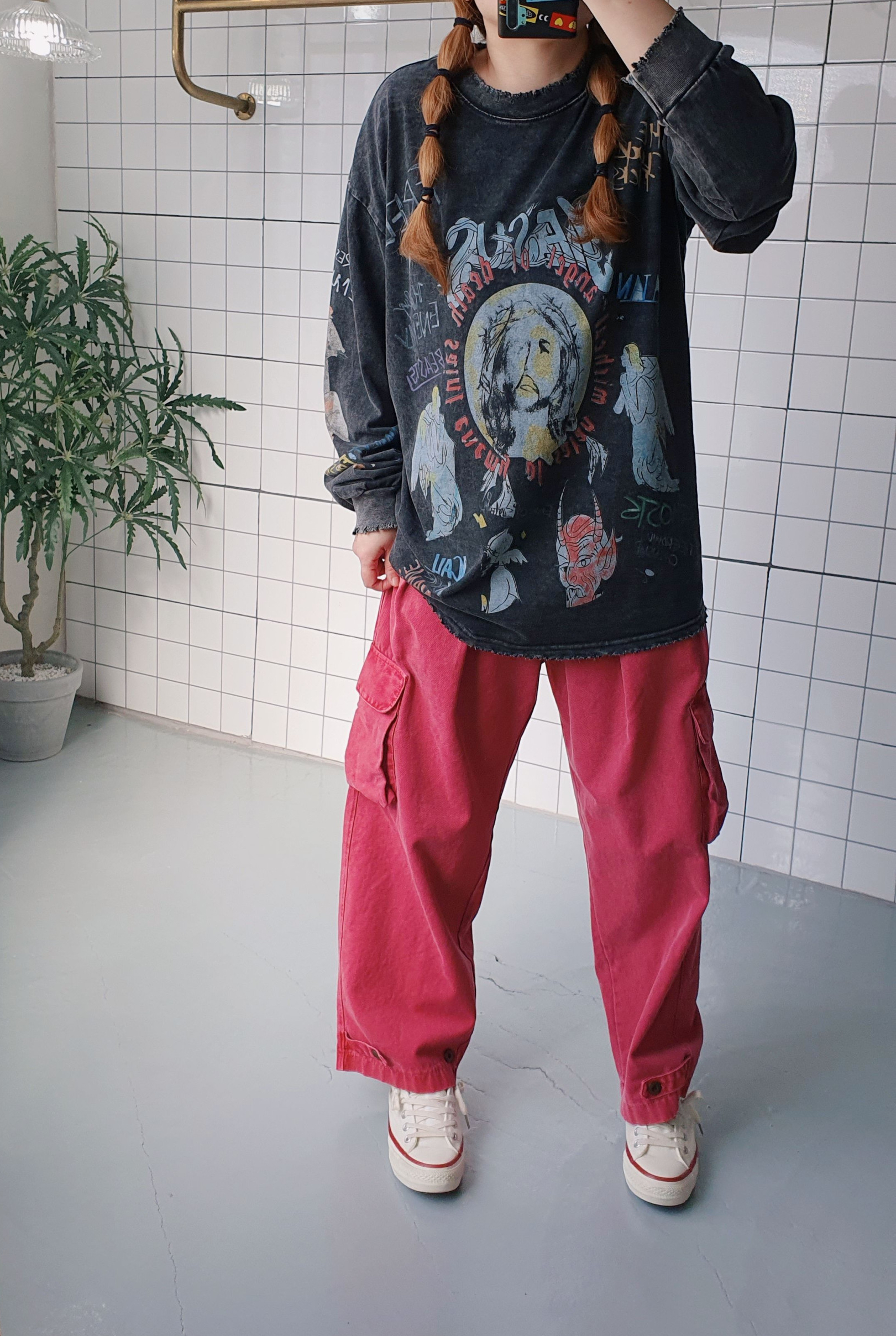 (무배) 남녀공용 피그 아머 가먼트 카고 팬츠 - 상세 이미지 2