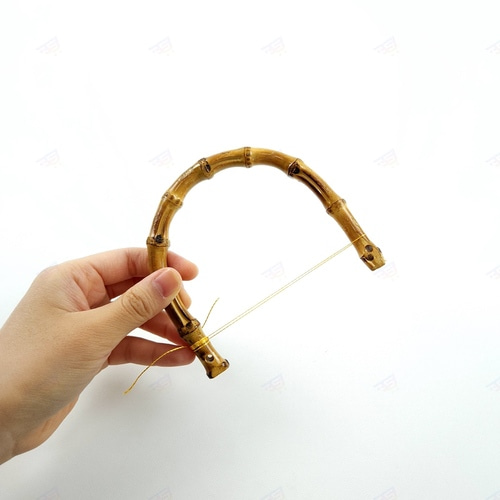 천연 대나무 손잡이 가방 백 클러치 핸드백 제작 가죽 공예 소품 - 상세 이미지 4
