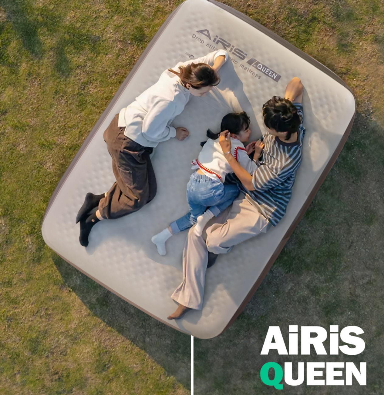 제백 에어리스 원 무선 에어건포함 에어 매트 싱글 침대 웜그레이