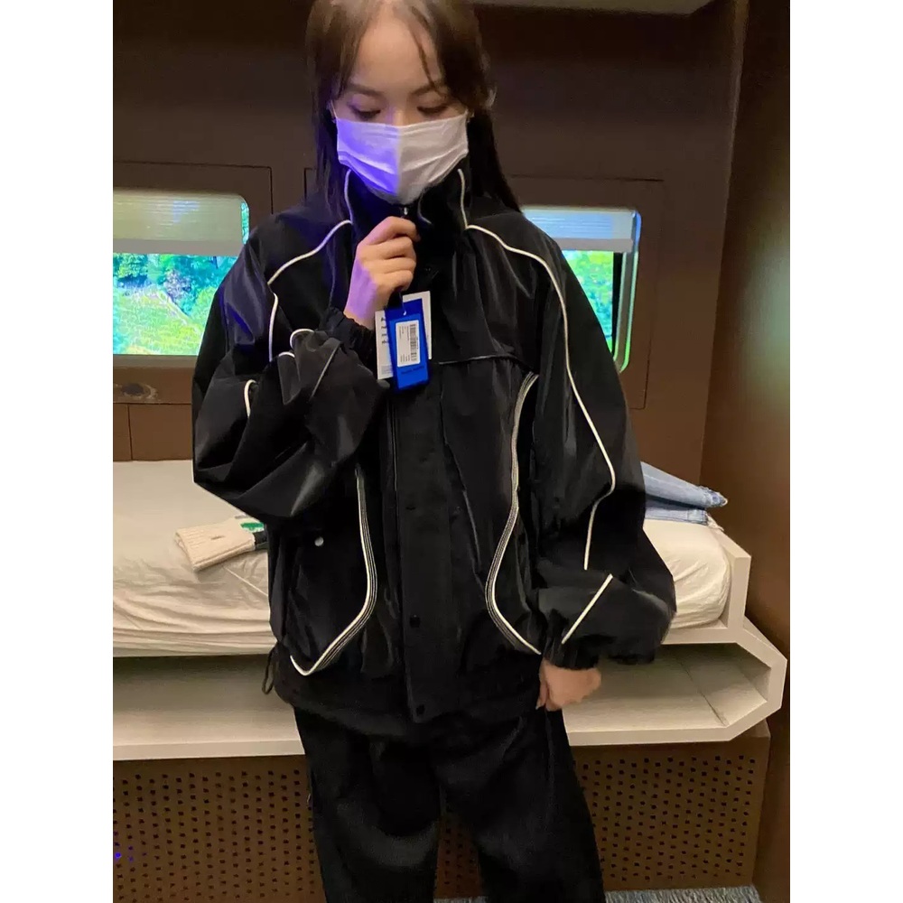 이토록친밀한배신자 4화 채원빈 점퍼 자켓 김정진 바람막이 가을 의상 옷 패션 - 상세 이미지 2