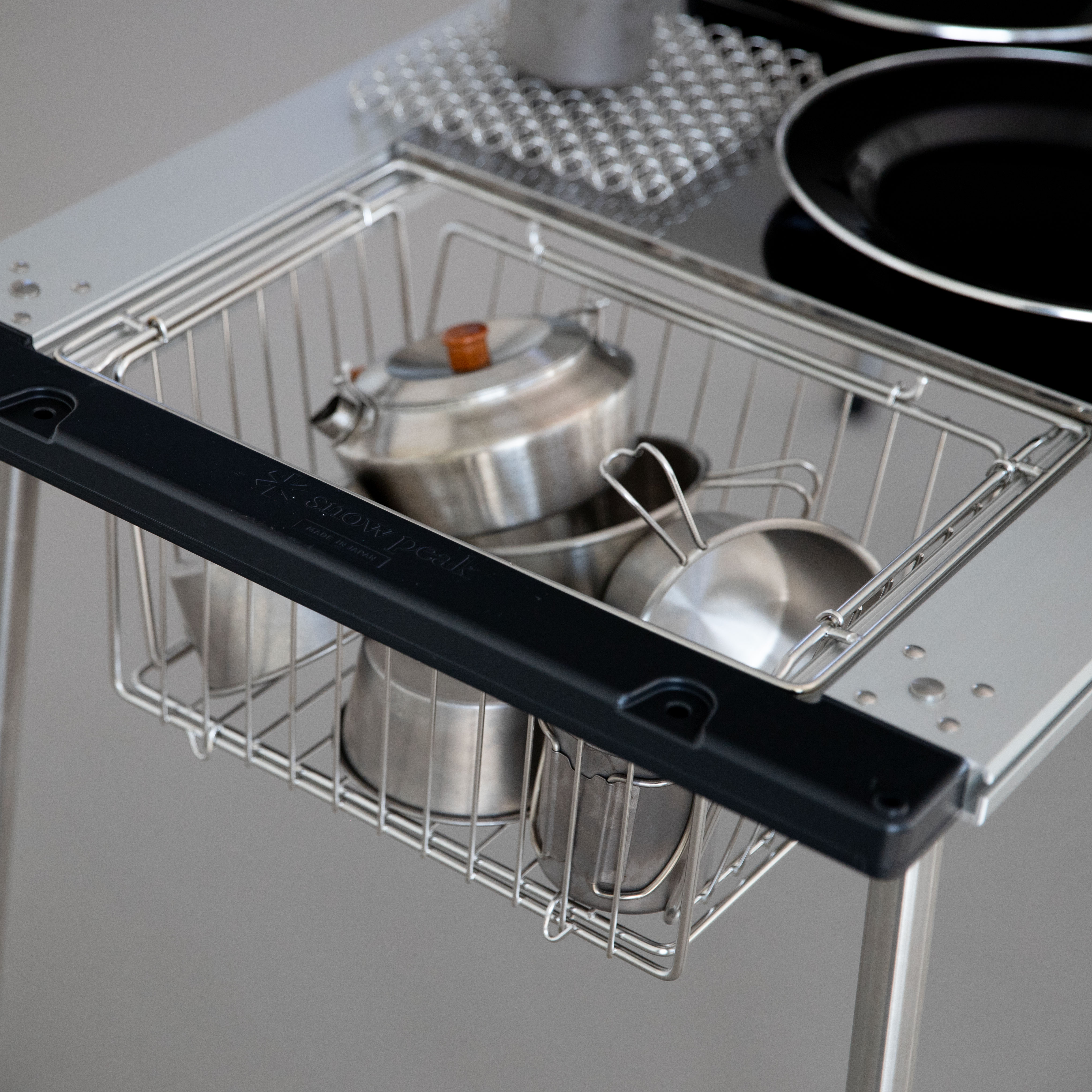 캠핑 304스텐 와이어 바구니 스노우피크 호환 IGT 폴딩 바스켓