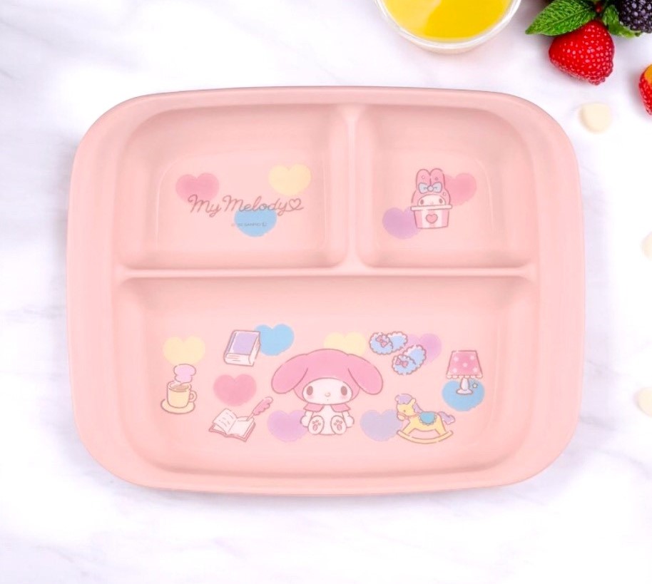마이멜로디 식판 산리오 이유식 유아 아기 그릇