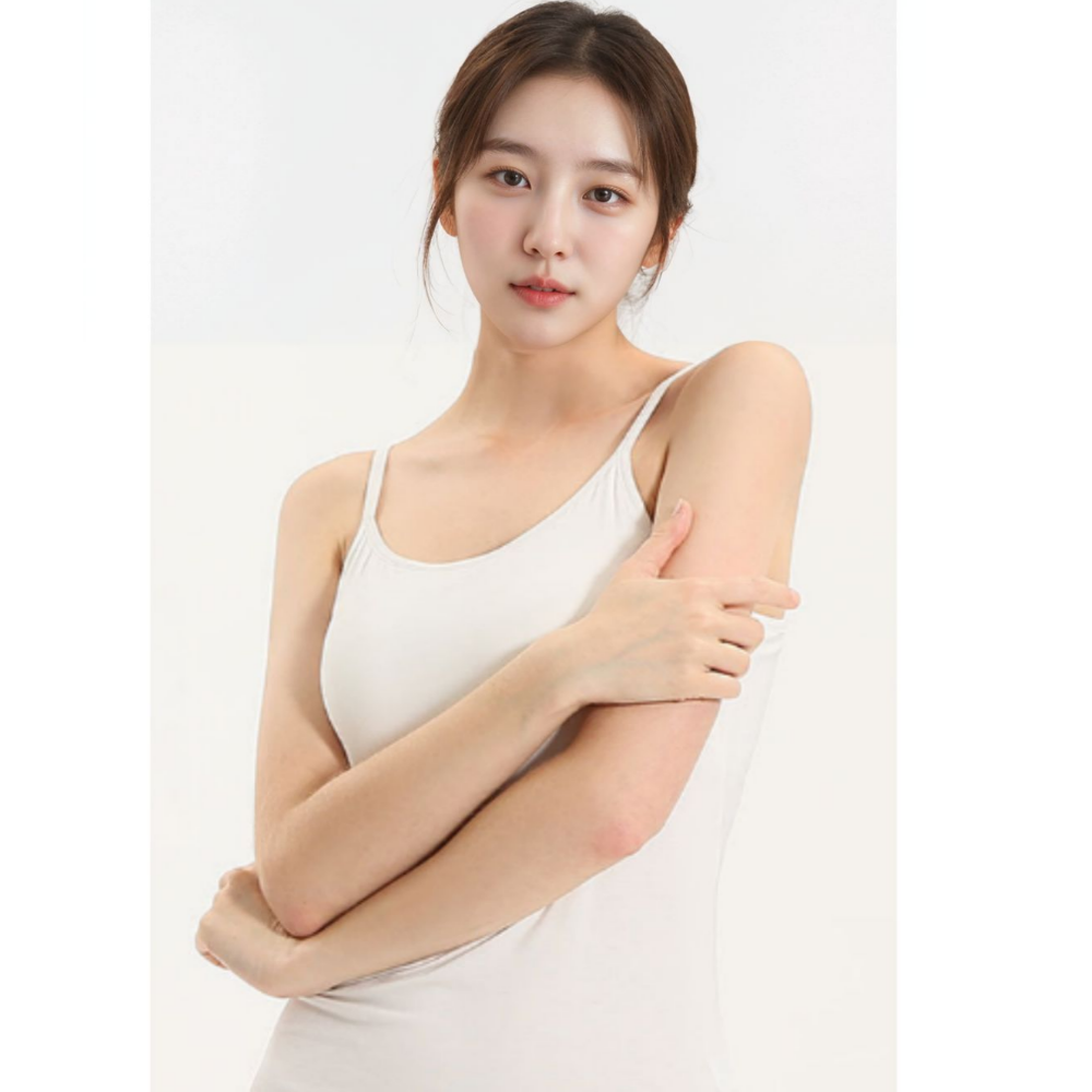 [1+1] 캡 나시 브라캡 모달소재 내장 일체형 런닝 - 상세 이미지 2