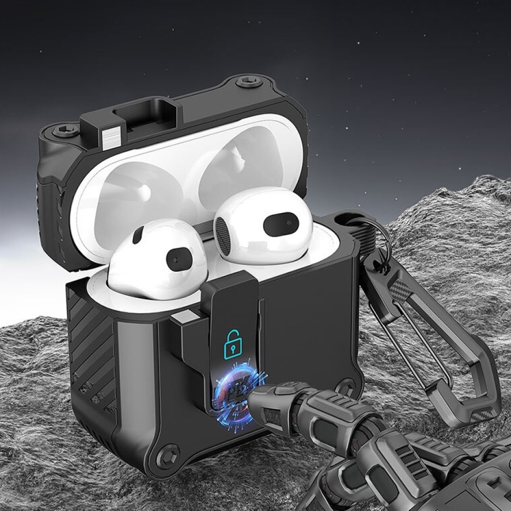 멜럽 러기드 범퍼 락 튼튼한 충격방지 분실방지 잠금기능 에어팟 4세대 케이스