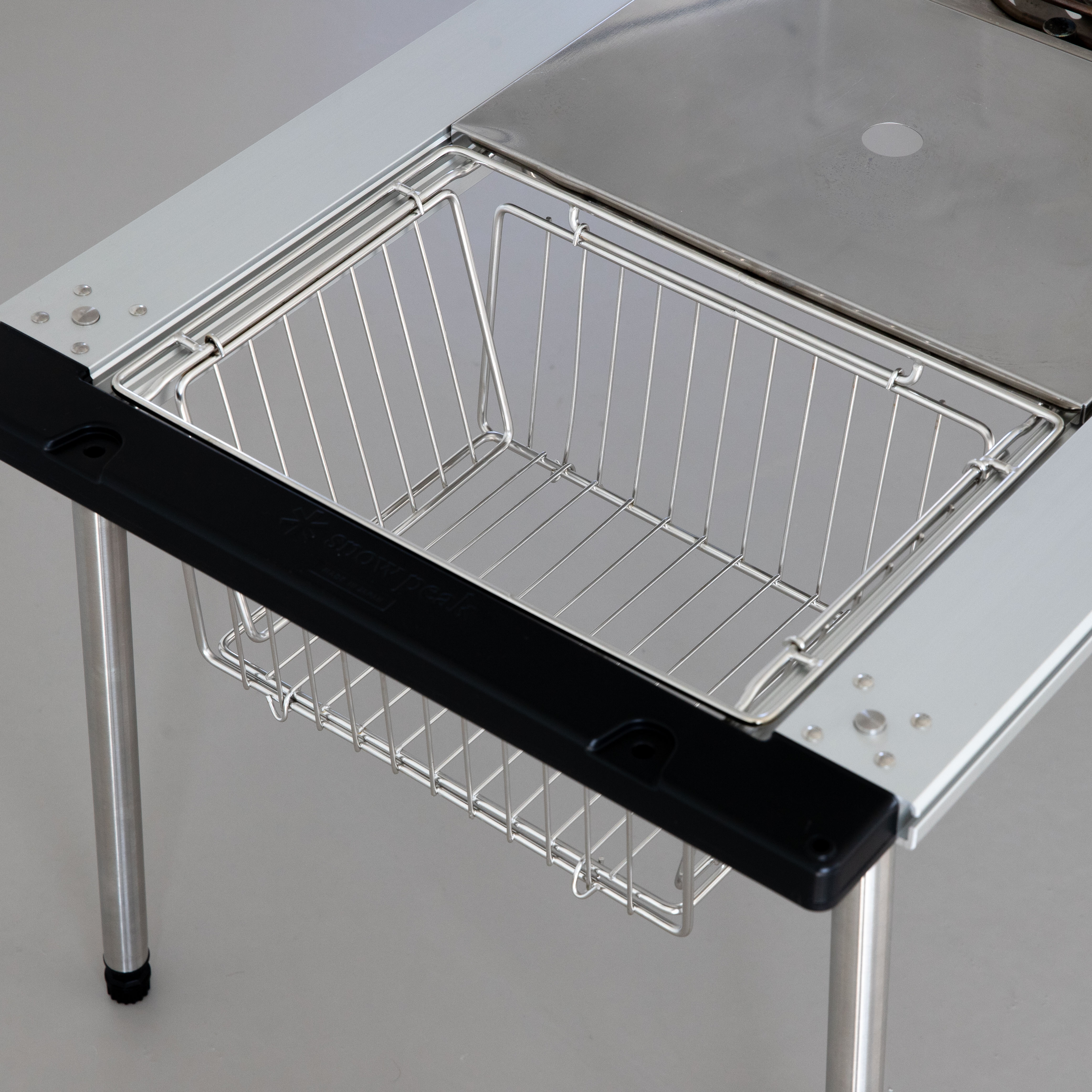 캠핑 스텐레스304 IGT 바스켓 폴딩 스텐 와이어 바구니 설거지 스노우피크 호환