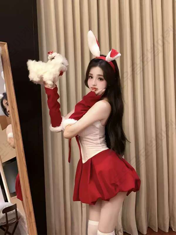 산타걸 코스프레 이벤트 산타 크리스마스의상 루돌프 섹시 - 상세 이미지 4