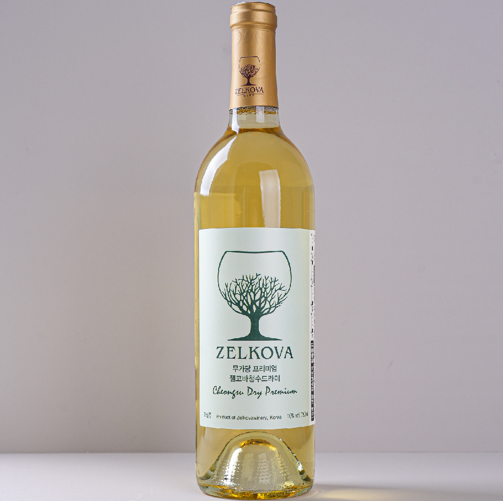 젤코바 청수드라이 10% 750ml 무가당 무설탕 드라이 화이트 국산와인 전통주 - 상품 이미지