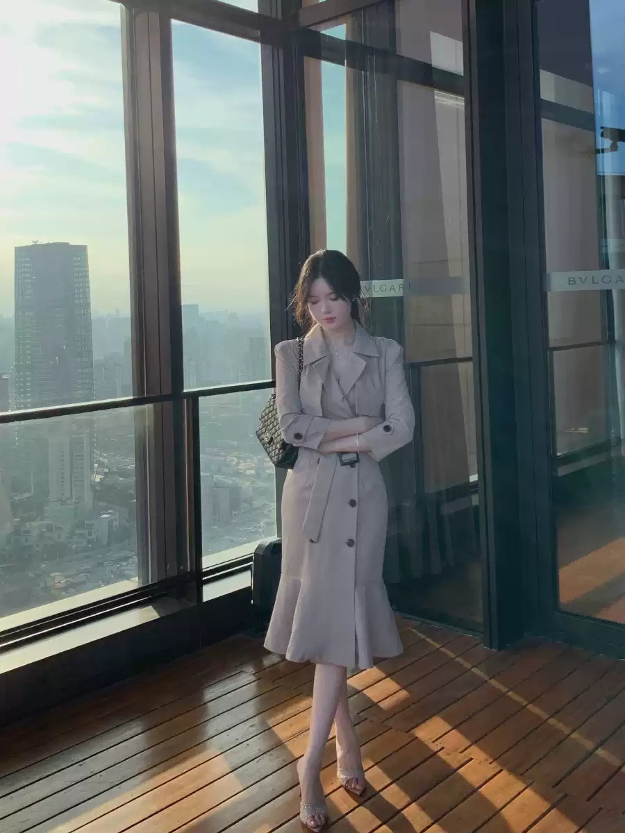조립식 가족 6화 김혜은 코트 트렌치 권정희 원피스 슬림핏 의상 옷 패션 - 상세 이미지 2