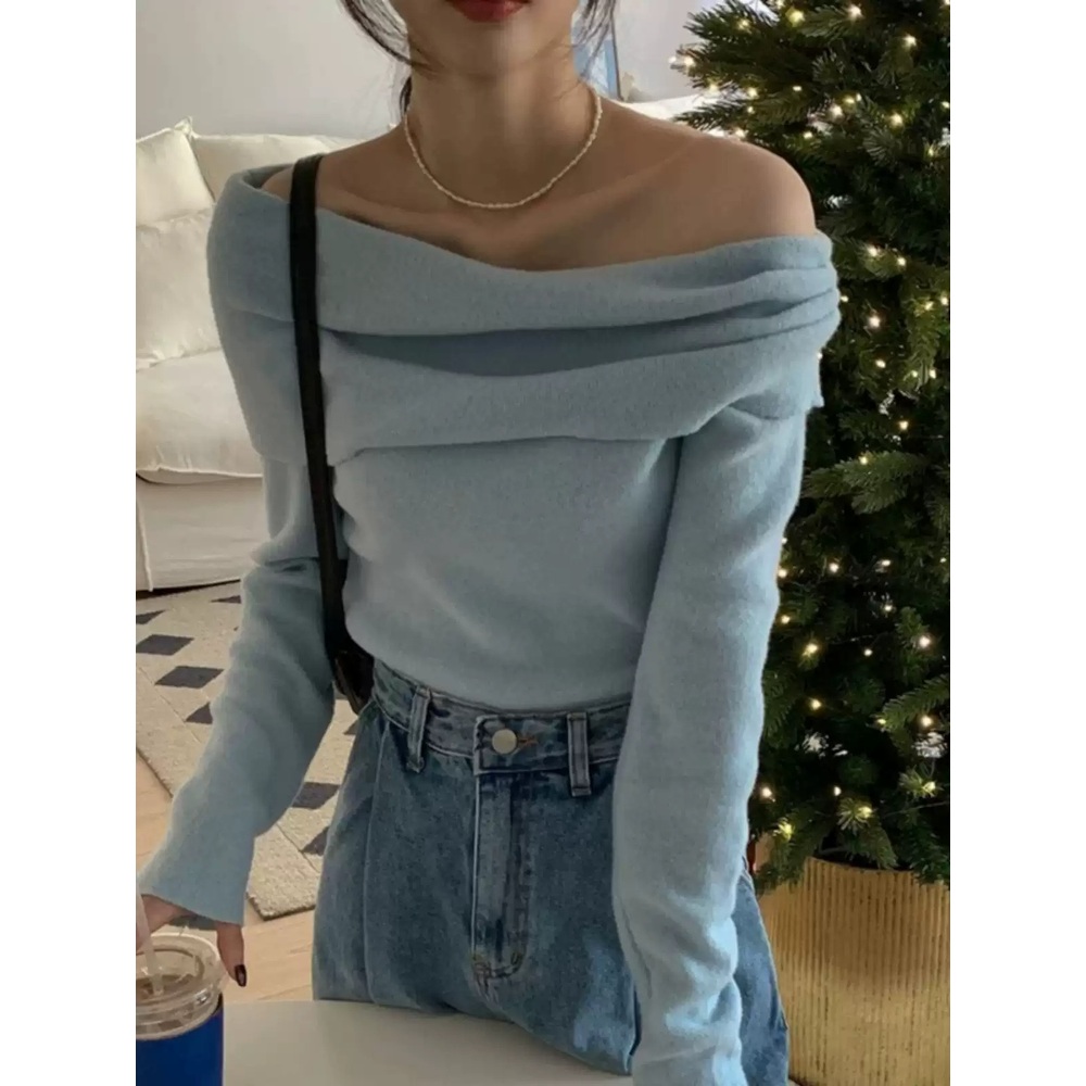 나솔사계 84화 조현아 티셔츠 긴소매 오프숄더 슬림한 의상 옷 패션 - 상세 이미지 2