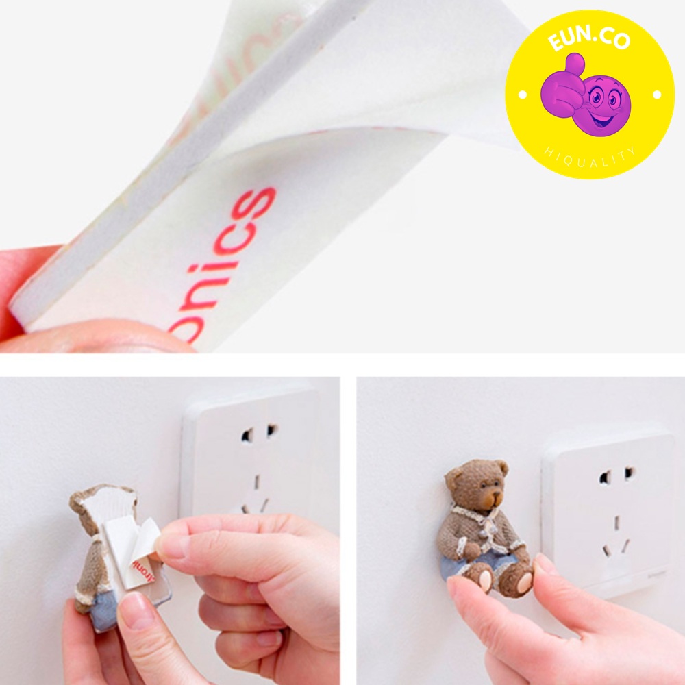 플러그 거치대 걸이 코드 정리 홀더 무타공 흔적 없는