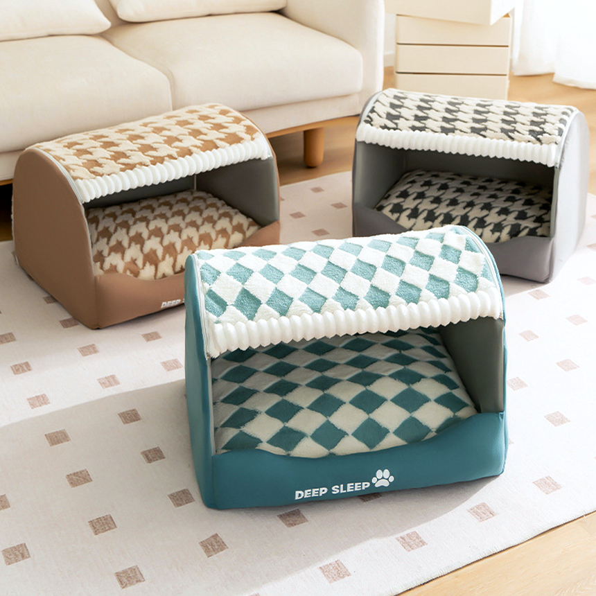 강아지 집 고양이 숨숨집 겨울 하우스 보온 텐트