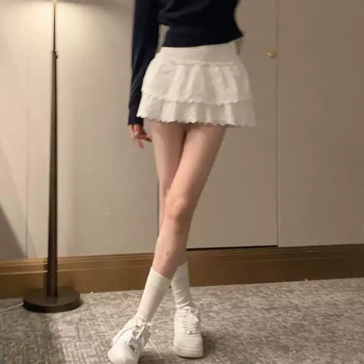 김혜윤 스커트 치마 공항패션 레이스 짧은 의상 옷 패션 - 상품 이미지