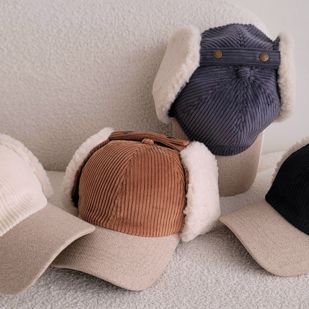 귀달이모자 겨울 방한 귀도리 귀마개 털 스키 군밤 골덴 모자