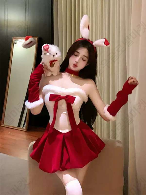 산타걸 코스프레 이벤트 섹시 코스튬 눈사람 크리스마스의상 - 상세 이미지 2
