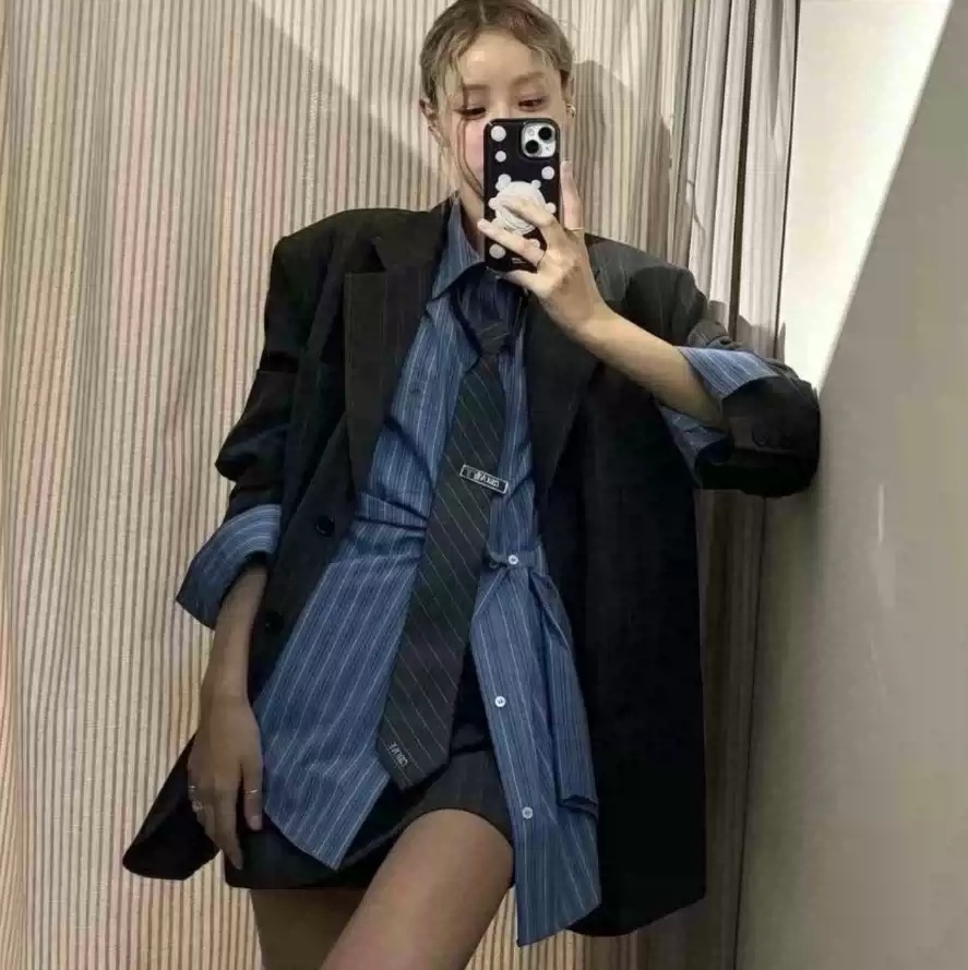 나솔사계 84화 경리 셔츠 블라우스 넥타이 캐주얼 의상 옷 패션 - 상세 이미지 3