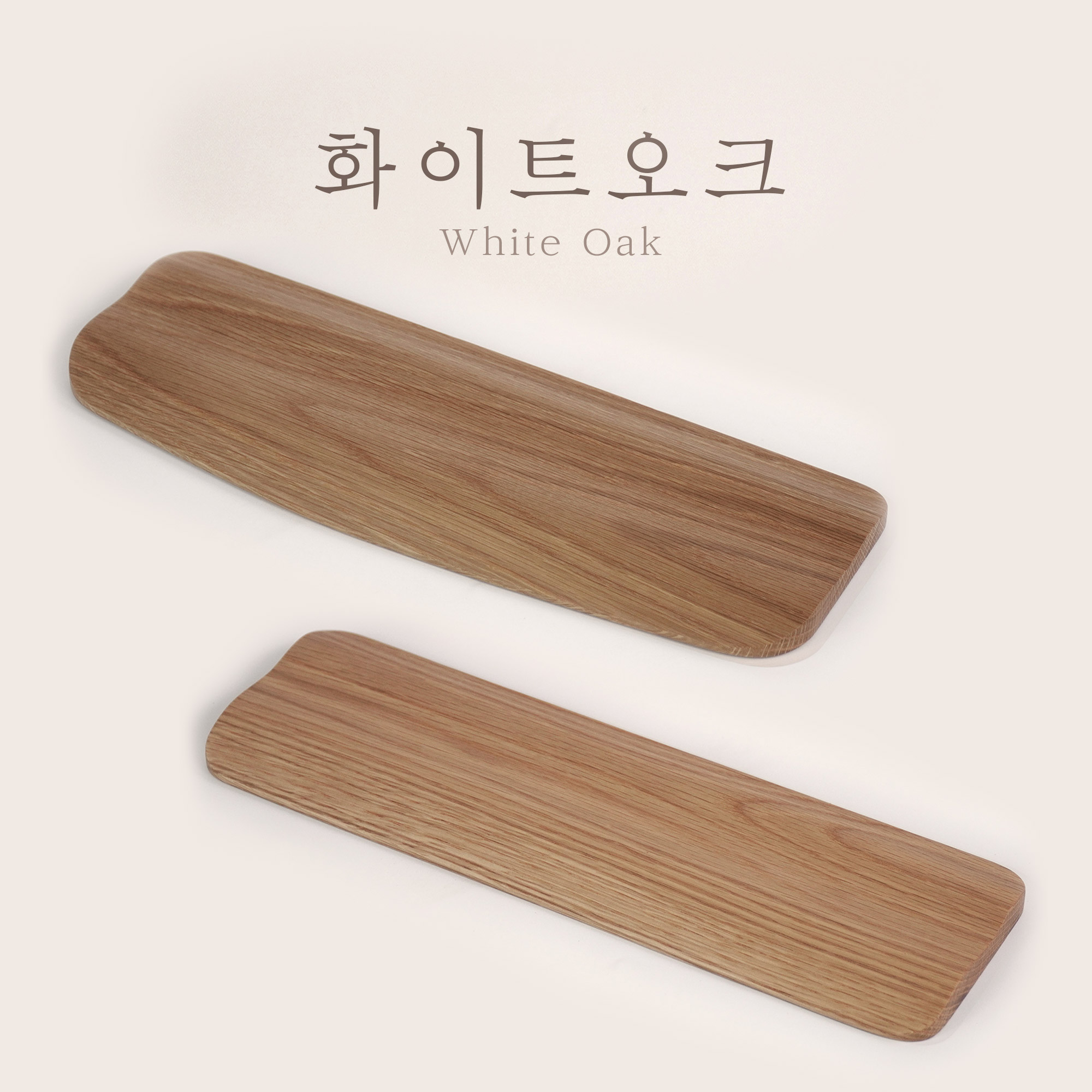 [오롯이제작소 /두마루 /화이트오크] 인체공학 손목 받침대, 나무 위에 담은 물결의 편안함 - 상품 이미지