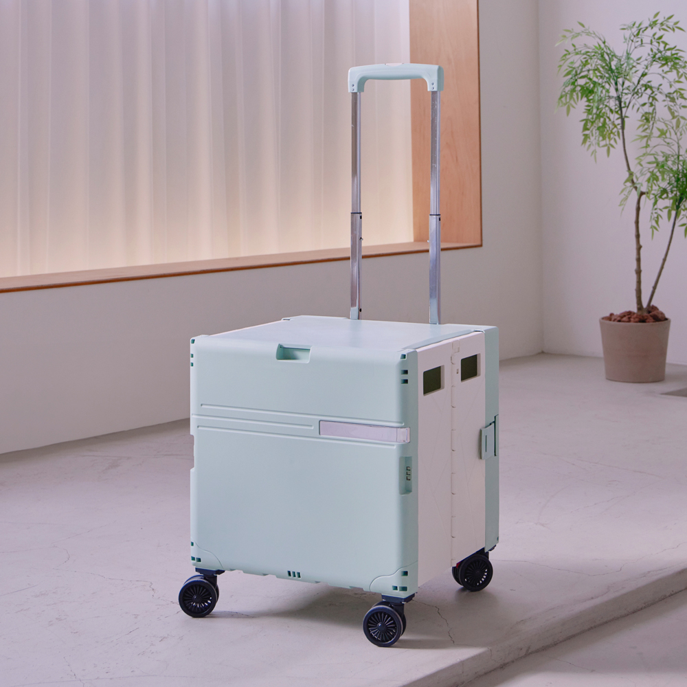 랄라 접이식카트 박스 시장 장바구니캐리어 마트 핸드 쇼핑 폴딩카트 4바퀴L