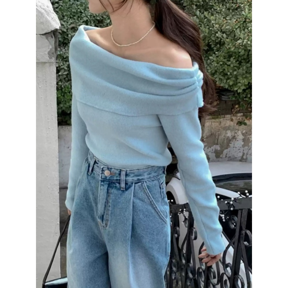 나솔사계 84화 조현아 티셔츠 긴소매 오프숄더 슬림한 의상 옷 패션 - 상세 이미지 5