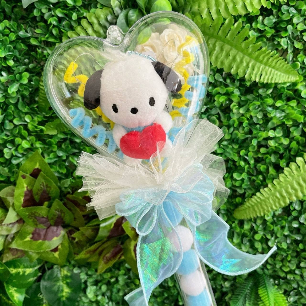 하트봉 산리오 LED 인형꽃다발 응원봉 발표회 졸업식 입학식 수료식 시나모롤 블루 이미지 7