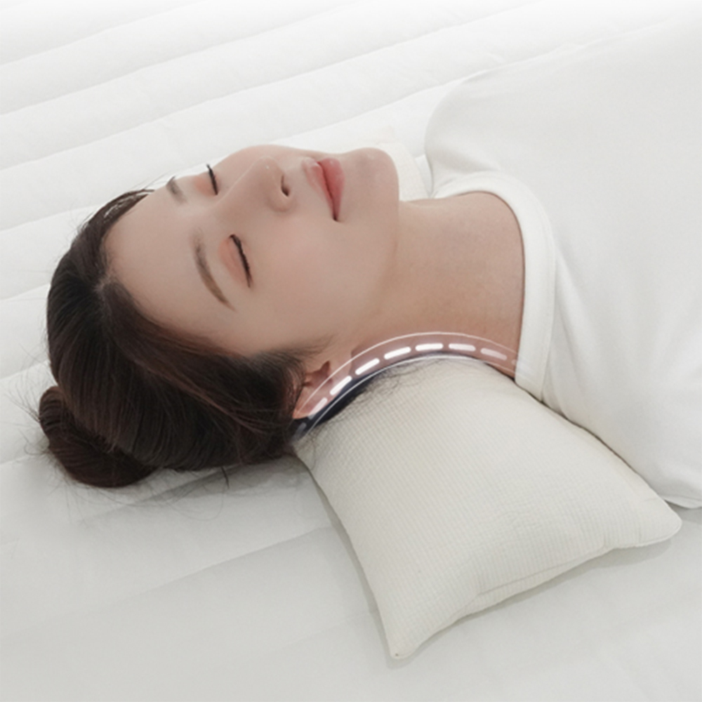 집앤콕 경추베개 메밀 목디스크 누빔 낮잠 일자목 거북목 베개 : 집앤콕
