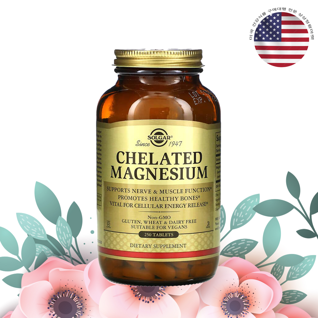 솔가 킬레이트 마그네슘 400mg 킬레이티드 250정, 1개 - 상품 이미지