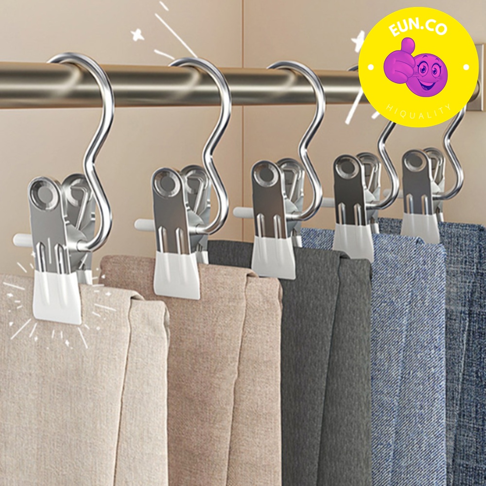 수건 집게 걸이 팬츠 바지 보관용 옷걸이 휴대용