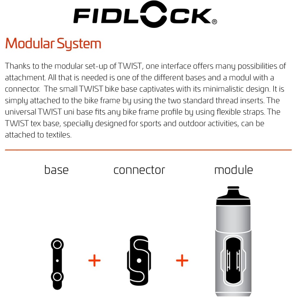 FIDLOCK 트위스트 병 450ml 누수 방지 자전거 물병 자석 거치대 블랙 - 상세 이미지 5