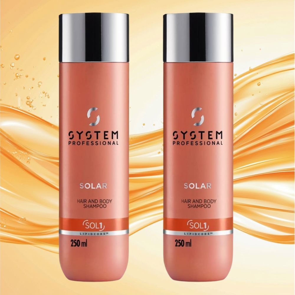 시스템 프로페셔널 솔라 헤어 앤 바디 샴푸 250ml 2팩 - 메인 이미지