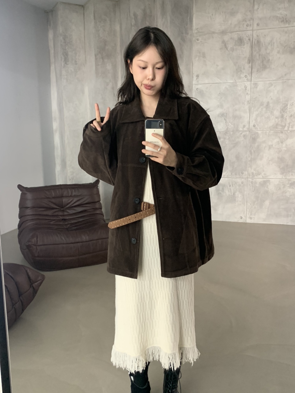 돈피 싱글 하프 스웨이드 자켓 2colors 상세 이미지 64