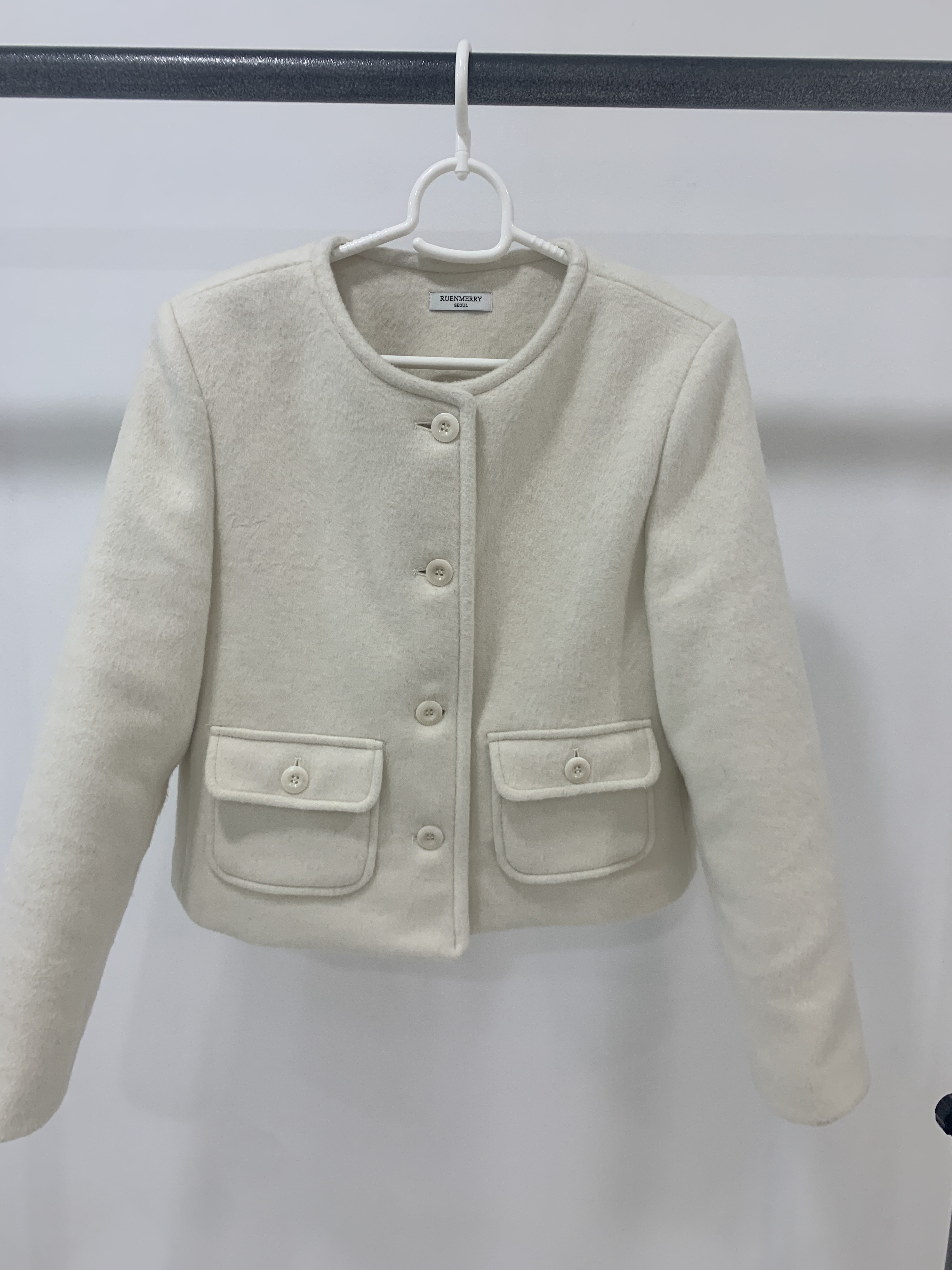 [☃️MADE/🩷당일발송] 뮤어 울 브러쉬 코트 자켓, 누빔 안감 겨울 자켓 상세 이미지 71