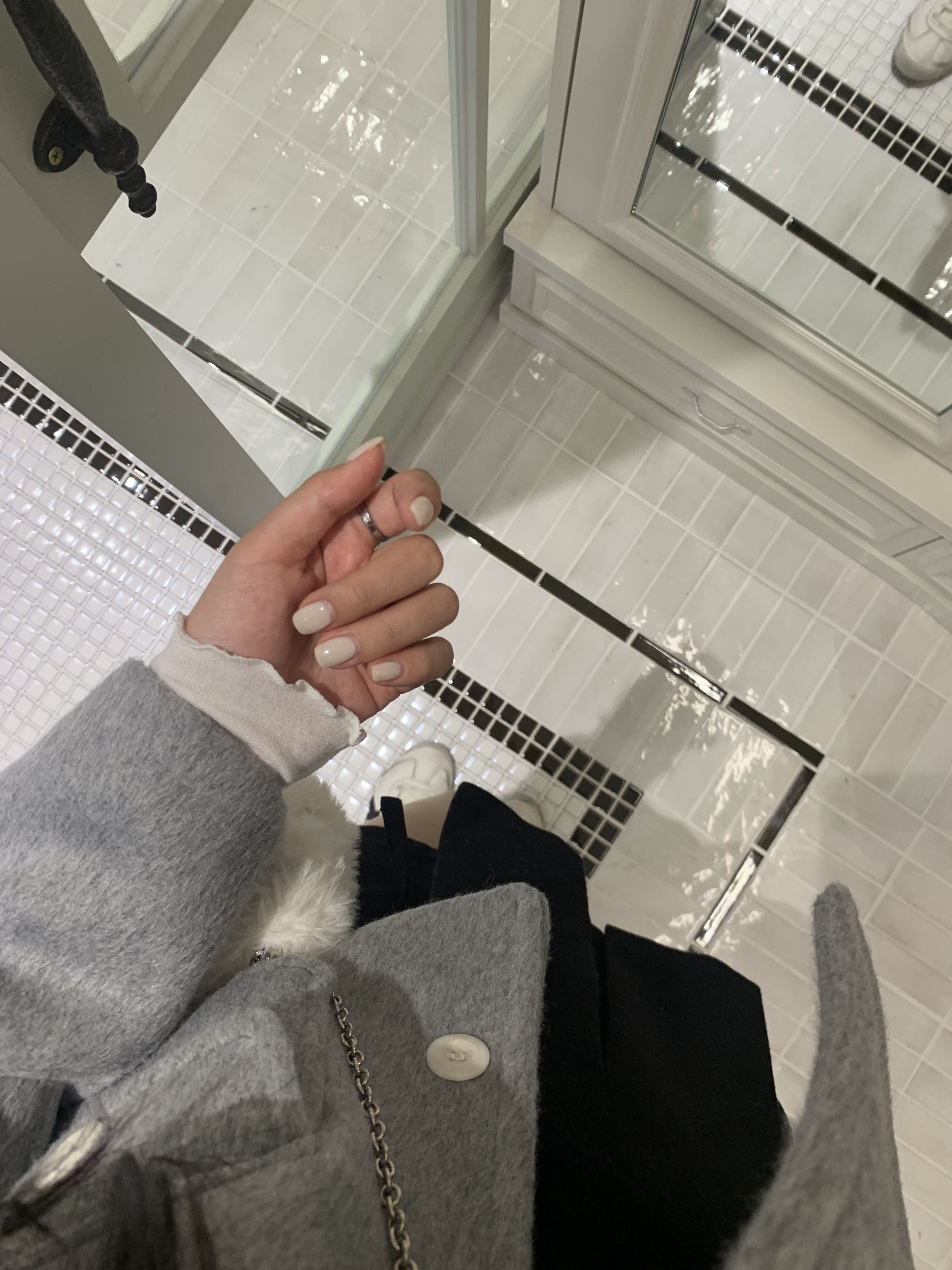 [☃️MADE/🩷당일발송] 뮤어 울 브러쉬 코트 자켓, 누빔 안감 겨울 자켓 상세 이미지 47